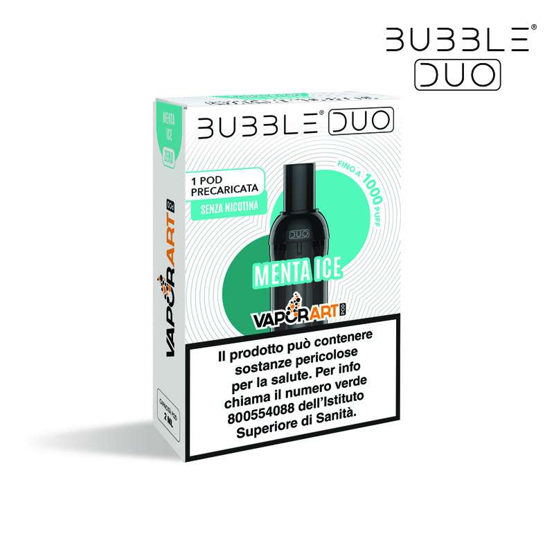 Menta POD DUO - Menta Pod precaricata 2ml BUBBLE DUO | Vaporart Official Store