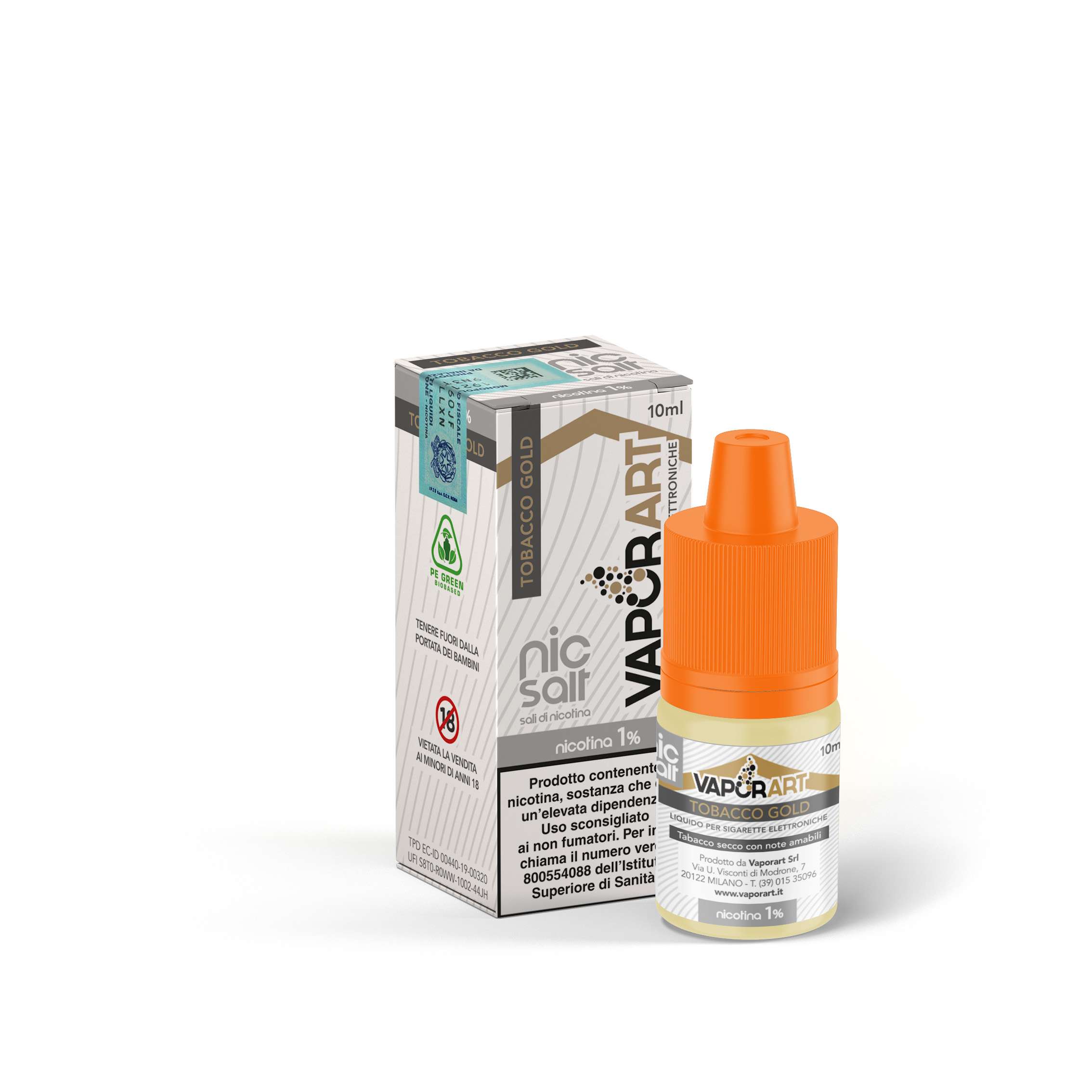 TOBACCO GOLD nic salt liquido pronto 10ml | Vaporart Official Store